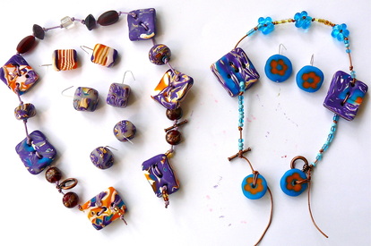 FIMO - neckless& earings
